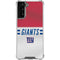 NFL New York Giants White Striped Galaxy S22 Plus Clear Case