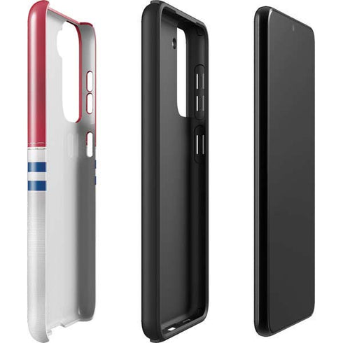 NFL New York Giants White Striped Galaxy S22 Plus Pro Case