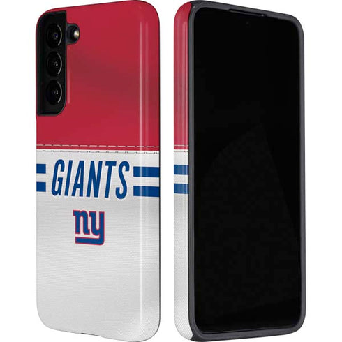 NFL New York Giants White Striped Galaxy S22 Plus Pro Case