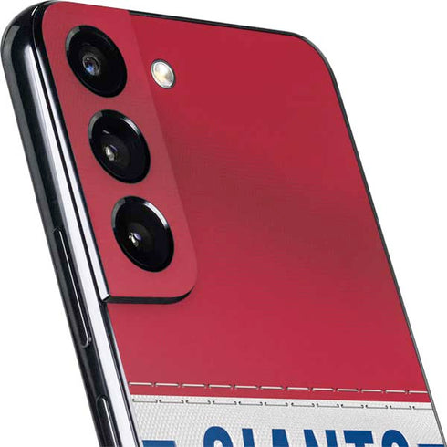 NFL New York Giants White Striped Galaxy S22 Skin