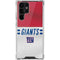 NFL New York Giants White Striped Galaxy S22 Ultra Clear Case