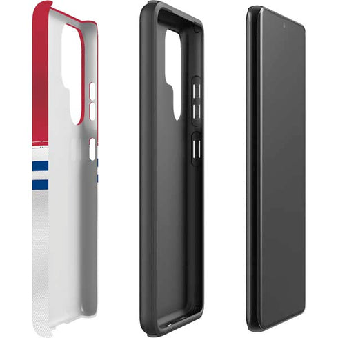 NFL New York Giants White Striped Galaxy S22 Ultra Pro Case