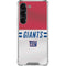 NFL New York Giants White Striped Galaxy S23 Clear Case