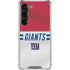 NFL New York Giants White Striped Galaxy S23 Clear Case