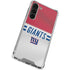 NFL New York Giants White Striped Galaxy S23 Plus Clear Case