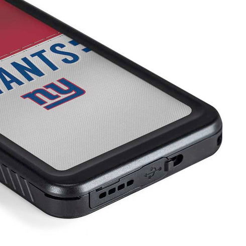NFL New York Giants White Striped Galaxy S23 Waterproof Case