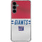 NFL New York Giants White Striped Galaxy S24 Plus Clear Case