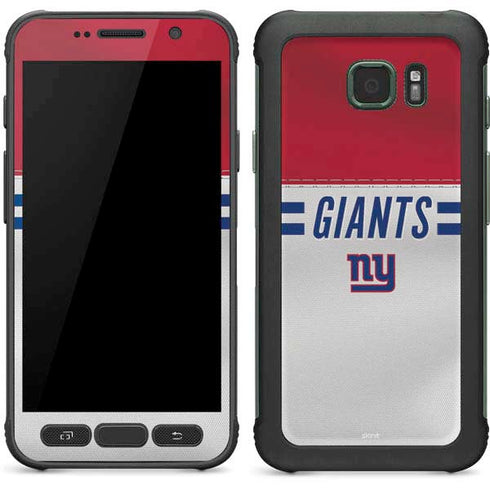 NFL New York Giants White Striped Galaxy S7 Active Skin