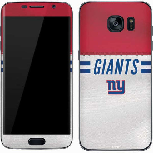 NFL New York Giants White Striped Galaxy S7 Skin