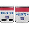 NFL New York Giants White Striped Galaxy Z Flip Skin