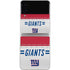 NFL New York Giants White Striped Galaxy Z Flip3 5G Skin