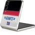 NFL New York Giants White Striped Galaxy Z Flip3 5G Skin