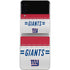 NFL New York Giants White Striped Galaxy Z Flip4 5G Skin