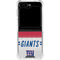 NFL New York Giants White Striped Galaxy Z Flip5 5G Clear Case