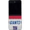 NFL New York Giants White Striped Galaxy Z Flip5 5G Skin