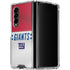NFL New York Giants White Striped Galaxy Z Fold4 5G Clear Case