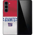 NFL New York Giants White Striped Galaxy Z Fold5 5G Skin