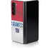NFL New York Giants White Striped Galaxy Z Fold5 5G Skin