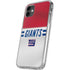 NFL New York Giants White Striped iPhone 11 Clear Case