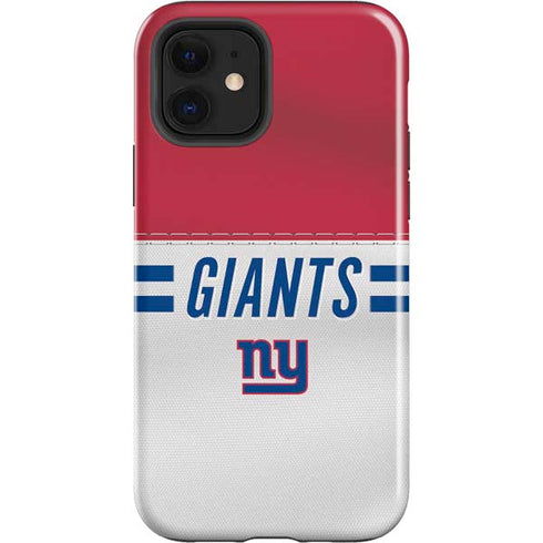 NFL New York Giants White Striped iPhone 12 Impact Case
