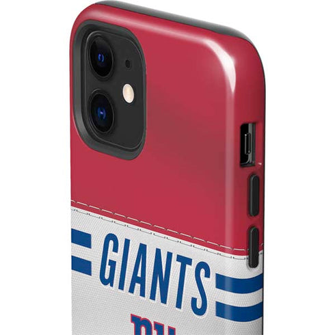NFL New York Giants White Striped iPhone 12 Impact Case