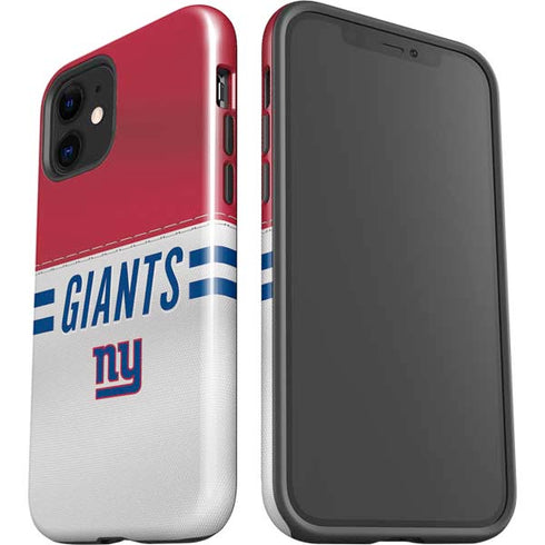 NFL New York Giants White Striped iPhone 12 Impact Case