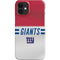 NFL New York Giants White Striped iPhone 12 Mini Lite Case