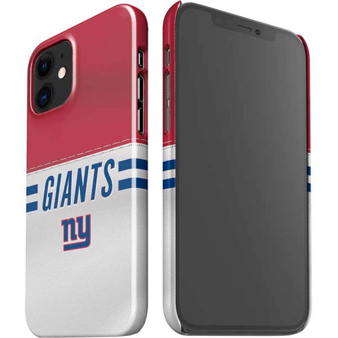 NFL New York Giants White Striped iPhone 12 Mini Lite Case