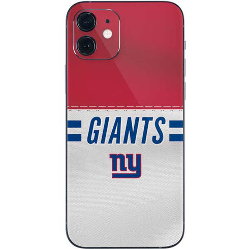 NFL New York Giants White Striped iPhone 12 Mini Skin