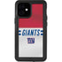 NFL New York Giants White Striped iPhone 12 Mini Waterproof Case