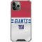 NFL New York Giants White Striped iPhone 12 Pro Clear Case