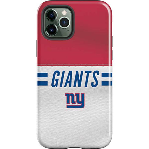 NFL New York Giants White Striped iPhone 12 Pro Impact Case