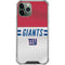 NFL New York Giants White Striped iPhone 12 Pro Max Clear Case