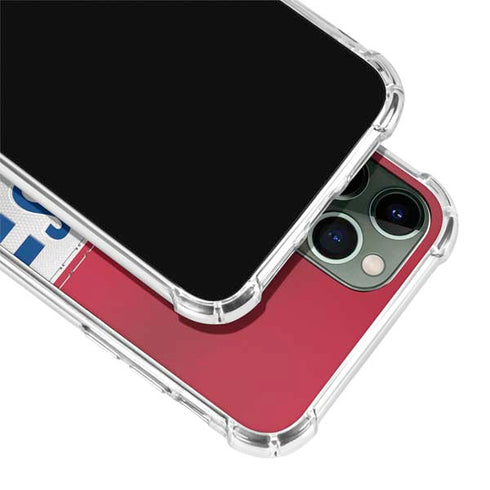 NFL New York Giants White Striped iPhone 12 Pro Max Clear Case