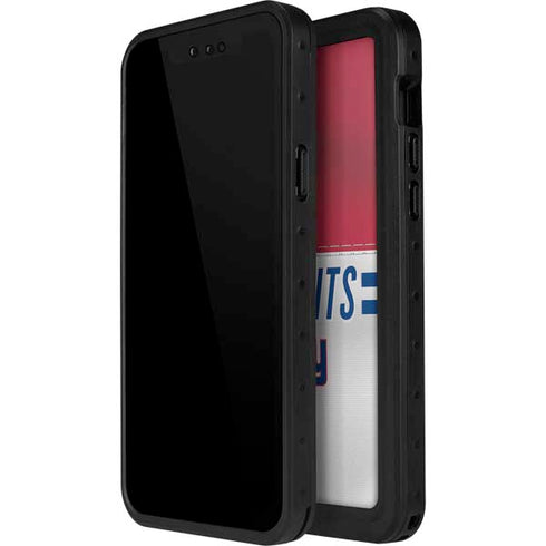 NFL New York Giants White Striped iPhone 12 Pro Waterproof Case