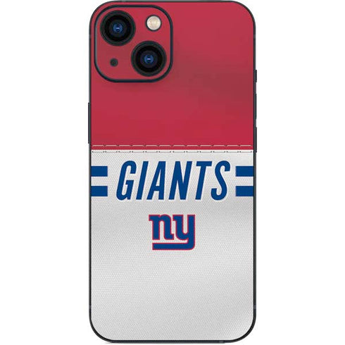 NFL New York Giants White Striped iPhone 13 Mini Skin
