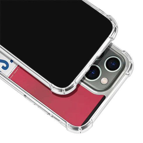 NFL New York Giants White Striped iPhone 13 Pro Clear Case