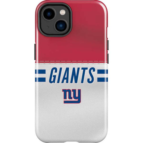 NFL New York Giants White Striped iPhone 14 Plus Impact Case