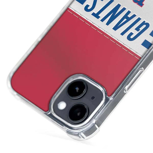 NFL New York Giants White Striped iPhone 15 Plus MagSafe Case