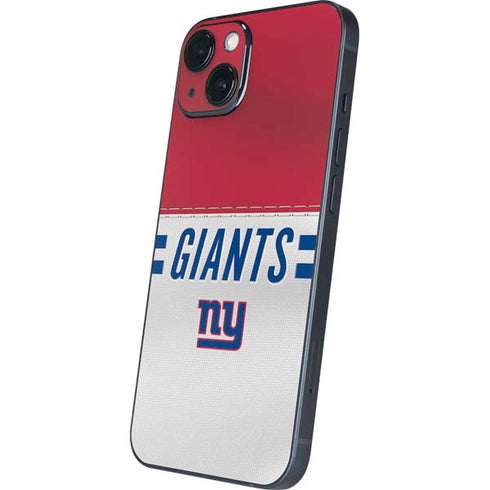 NFL New York Giants White Striped iPhone 15 Plus Skin