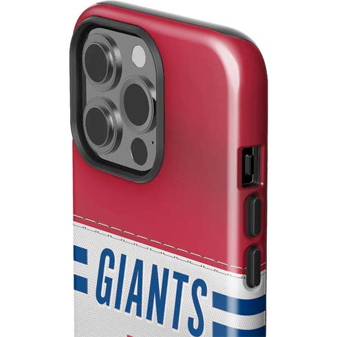 NFL New York Giants White Striped iPhone 15 Pro Impact Case