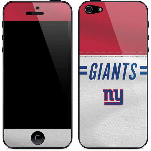 NFL New York Giants White Striped iPhone 5/5s/5SE Skin