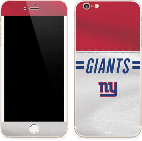 NFL New York Giants White Striped iPhone 6/6s Plus Skin