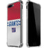 NFL New York Giants White Striped iPhone 7/8 Plus Clear Case