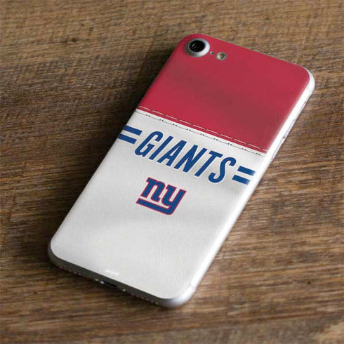 NFL New York Giants White Striped iPhone 7 Skin