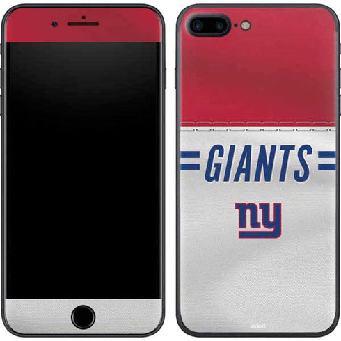 NFL New York Giants White Striped iPhone 8 Plus Skin