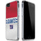 NFL New York Giants White Striped iPhone SE (2nd & 3rd Gen) Clear Case