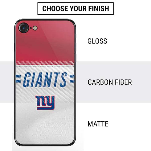 NFL New York Giants White Striped iPhone SE (2nd & 3rd Gen) Skin