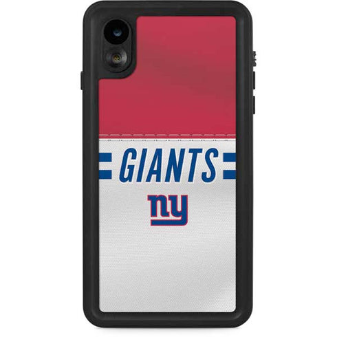 NFL New York Giants White Striped iPhone XR Waterproof Case