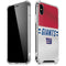 NFL New York Giants White Striped iPhone XS Max Clear Case